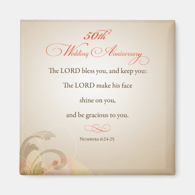 50:e Bröllop-årsdagen, Religiösa Lord Bless Magnet (Framsidan)