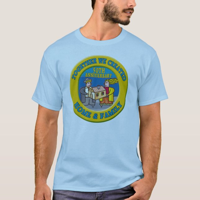 50:e Bröllop-årsdagen T-shirt (Framsida)