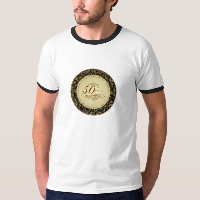50:e Bröllop-årsdagen T-Shirt (Framsida)