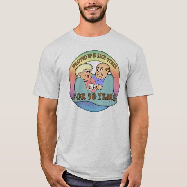 50:e Bröllop-årsdagen T-shirt (Framsida)