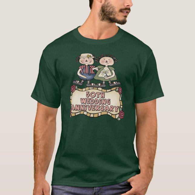 50:e Bröllop-årsdagen T-shirt (Framsida)