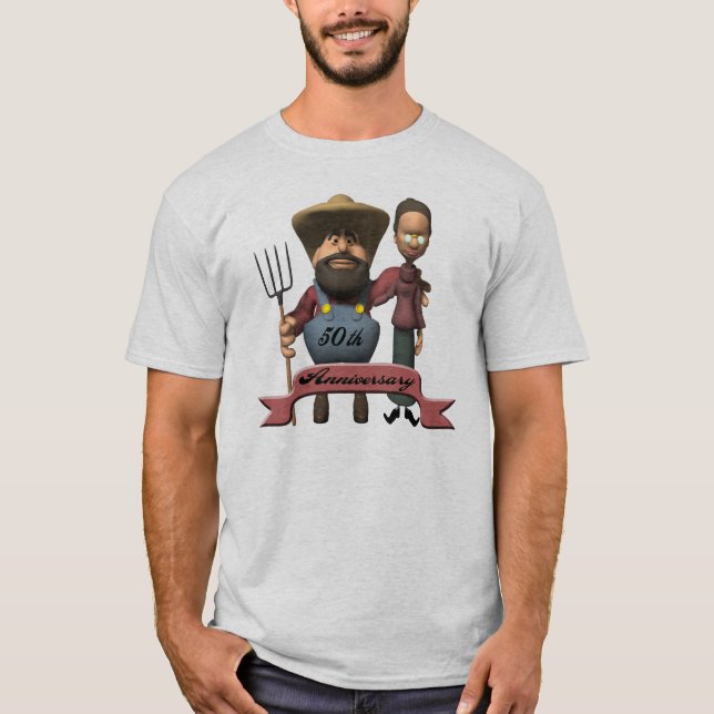 50:e Bröllop-årsdagen T-shirt (Framsida)