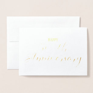 50:e Bröllop-årsjubileet Religiösa Card Folierat Kort
