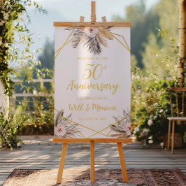 50:e Elegant bröllop-årsdagen Poster