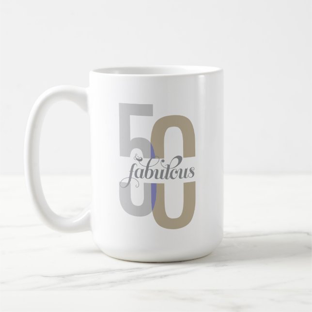50:e Eleganten på födelsedagen Kaffemugg (Vänster)