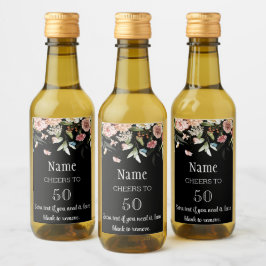 50:e eller vilken födelsedag som helst, Mini still Vinetikett