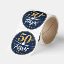 50:e flygning guld flygplan resminne