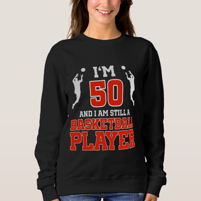50:e födelsedag 50 år gammal basketbollspelare t shirt (Framsida)