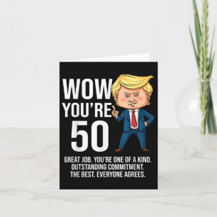 50:e födelsedag 50 år gammal styv Republican Kort