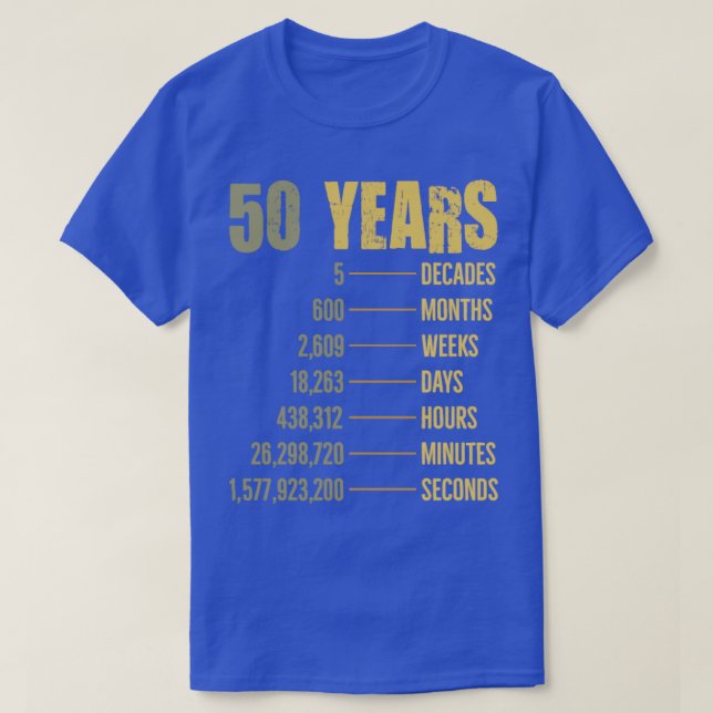 50:e födelsedag 50-årig ynklig offertgåva t shirt (Design framsida)