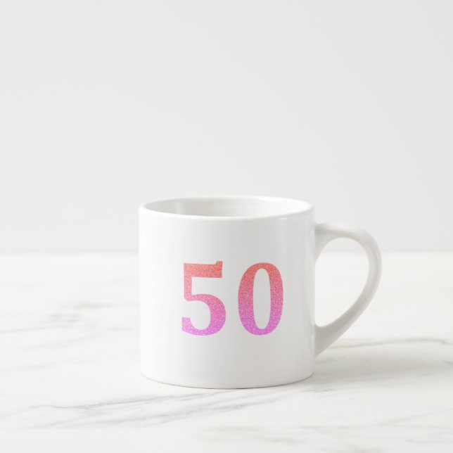 50:e födelsedag 50 femtionde femtionde Rosan Glitt Espressomugg (Höger)