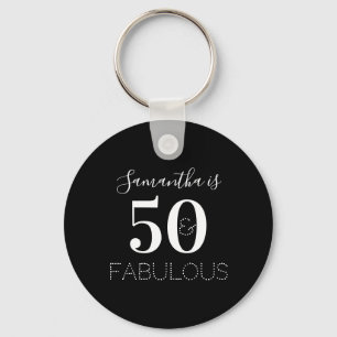 50:e födelsedag: 50 röster för Fabulous Black Whit Nyckelring