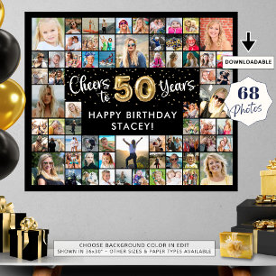 50:e födelsedag 68 fotosamlingstekar till 50 år poster