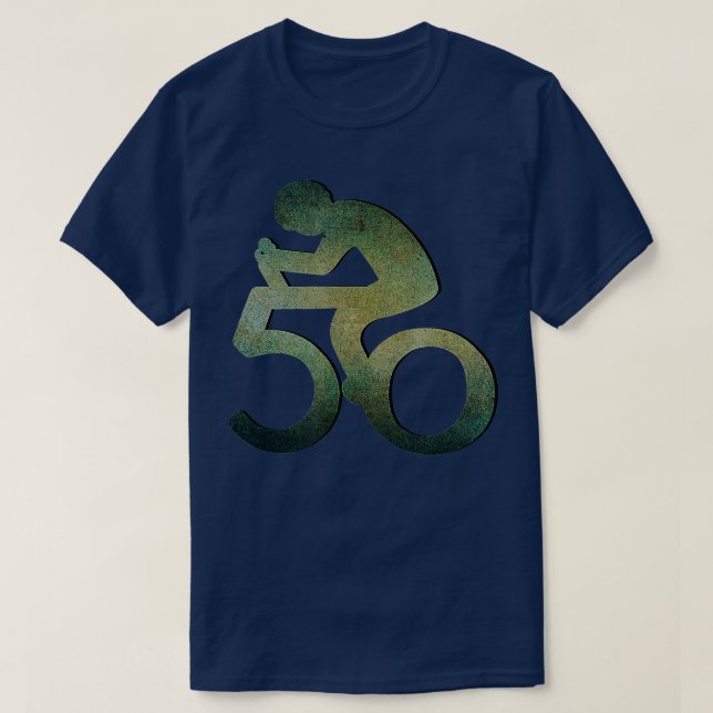 50:e födelsedag, bike vår cykling Älskare Bicy T Shirt (Design framsida)