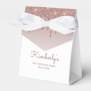 50:e födelsedag Elegant Ro Glitter Presentaskar