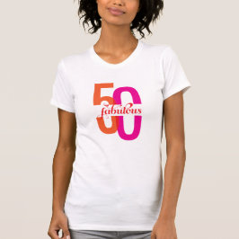 50:e födelsedag färglöst t shirt