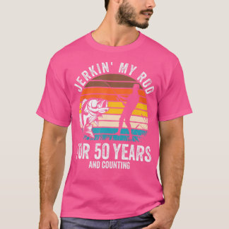 50:e födelsedag för fiskerman, fiskelagare t shirt