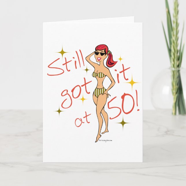 50:e födelsedag fortfarande Har Kort (Framsida)