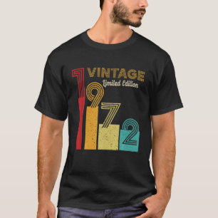 50:e födelsedag ger 50 år gammal Vintage 1972 T Shirt