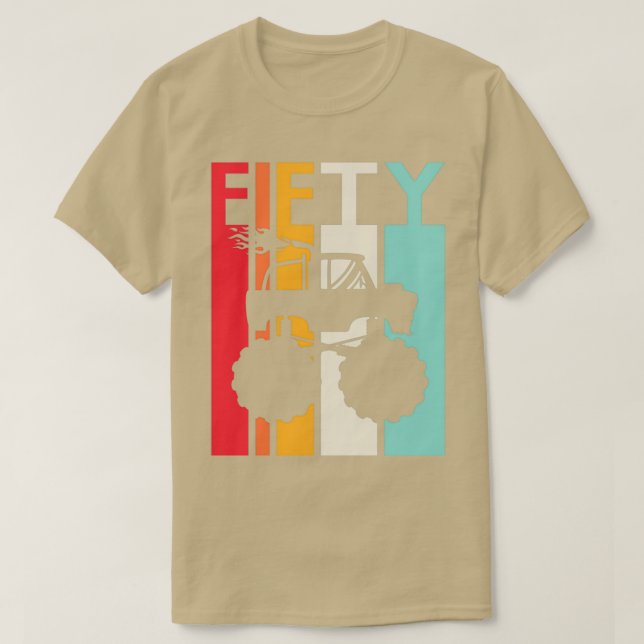 50:e födelsedag Gift Monster Lastbil Shirt 50 år g T Shirt (Design framsida)