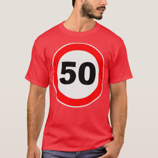 50:e födelsedag Gift Road-signatur jubilee G T Shirt