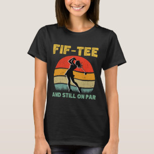 50:e födelsedag Golf Women's design Retro 50 Year T Shirt