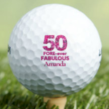 50:e födelsedag Golfer Gift, FORE-ever 50 & Fabulo