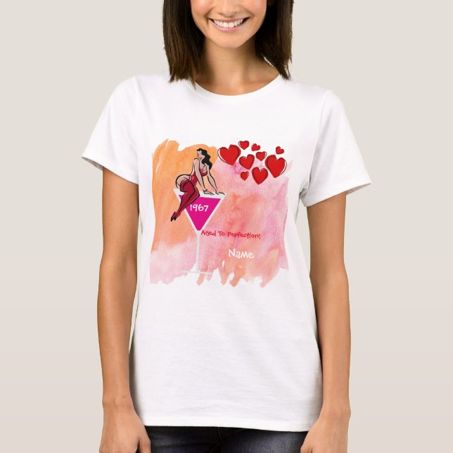 50:e födelsedag HER-presenter i Anpassadet Partywa Tee Shirt (Framsida)
