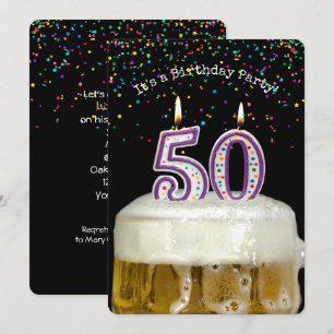50:e födelsedag i Party Inbjudningar