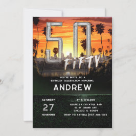 50:e födelsedag Inbjudan För manar