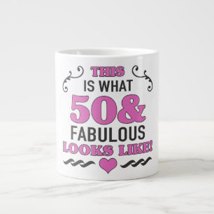 50:e födelsedag jumbo mugg