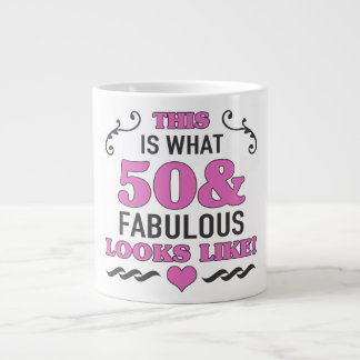 50:e födelsedag jumbo mugg