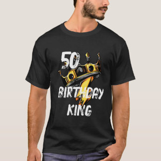 50:e födelsedag Kung personaliserar T Shirt