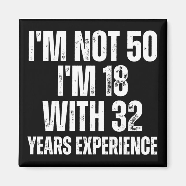 50:e födelsedag magnet (Framsidan)