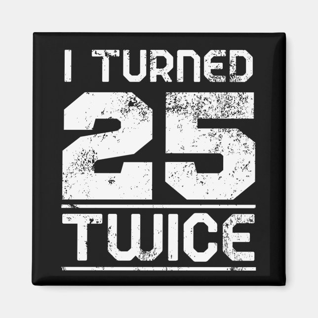 50:e födelsedag magnet (Framsidan)