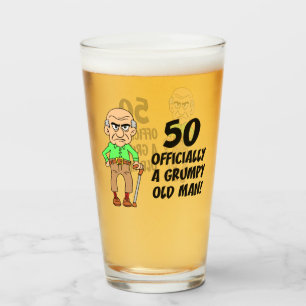 50:e födelsedag officiellt Grumpy Old Man Glaskopp