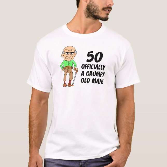 50:e födelsedag officiellt Grumpy Old Man T Shirt (Framsida)