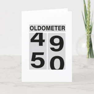 50:e födelsedag Oldometer Helgkort