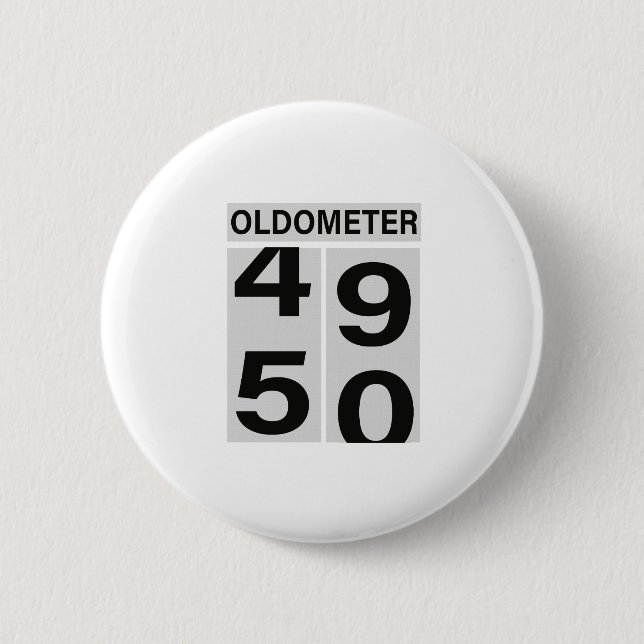 50:e födelsedag Oldometer Knapp (Framsida)