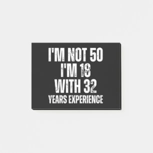 50:e födelsedag post-it block