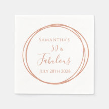 50:e födelsedag Ro Guld Minimal Födelsedagsfest