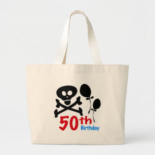 50:e födelsedag Skullben Jumbo Tygkasse