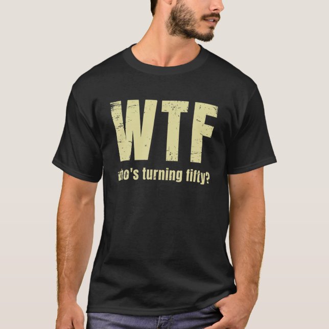 50:e födelsedag som blir femtio t shirt (Framsida)