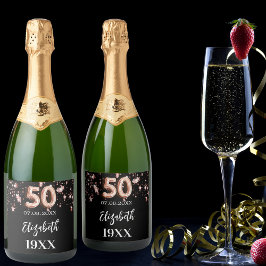 50:e födelsedag svarta stjärnor ro guld