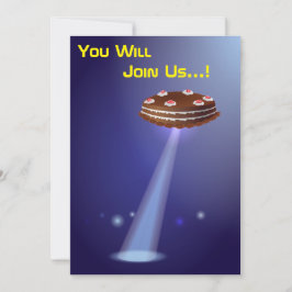 50:e födelsedag 👽 UFO Alien Abduction Inbjudningar
