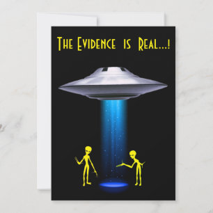 50:e födelsedag 👽 UFO Alien Abduction Party Inbjudningar
