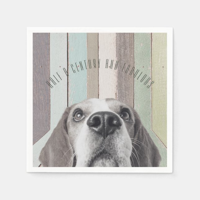 50:e födelsedag under 1900-talet och Fabulous Pappersservett (Framsidan)