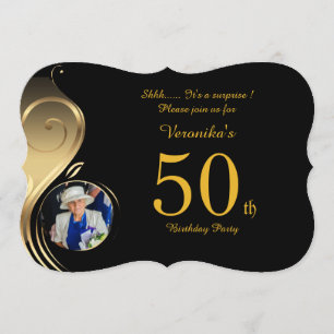 50:e,Födelsedagarinbjudan Vävn i alla åldrar,Foto, Inbjudningar