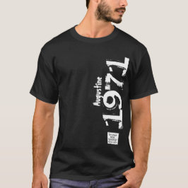 50:e födelsedagen 1971 Namn Legends Vintage Disted T Shirt