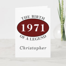 50:e födelsedagen 1971 Skapa din egen retro Kort